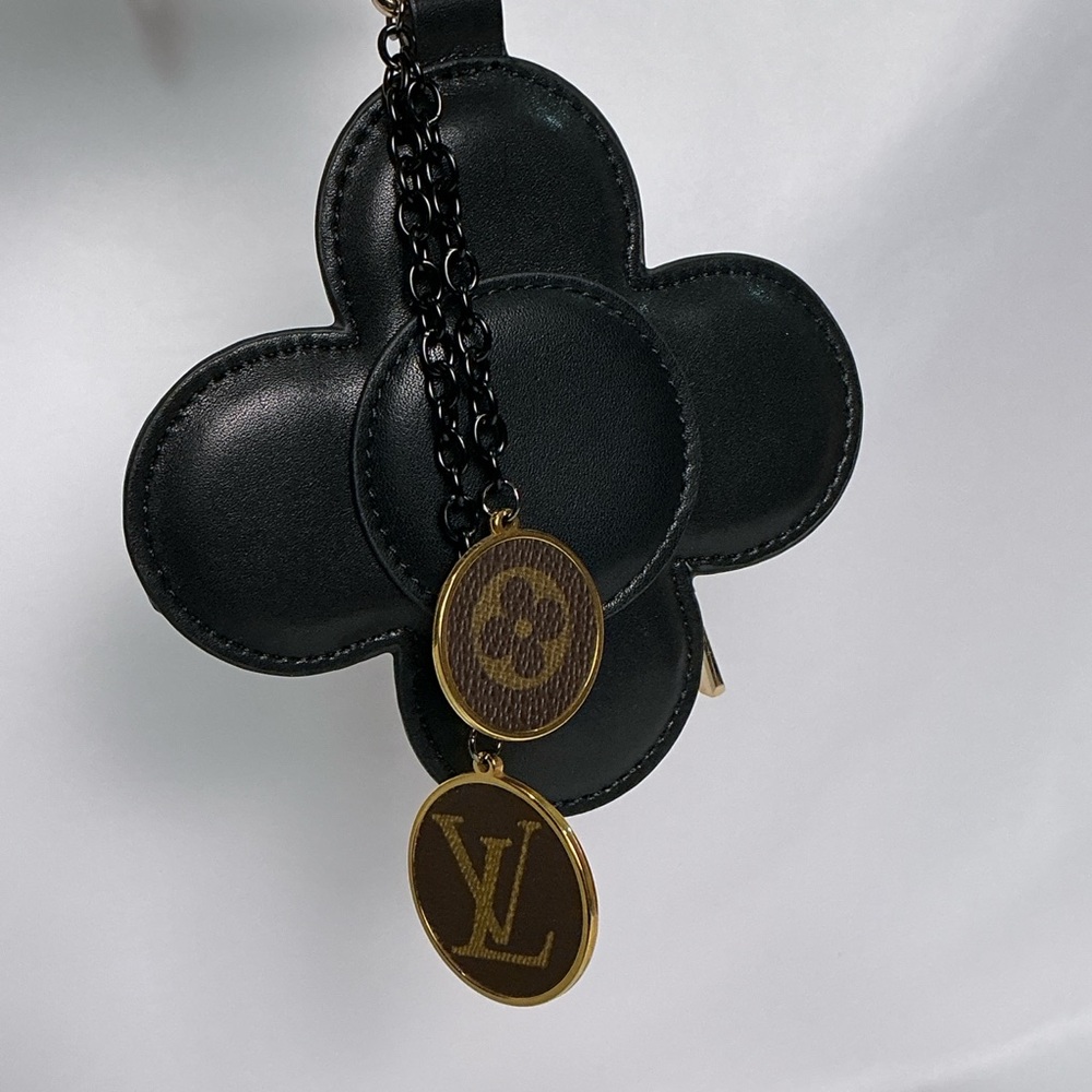 Black & Blue Designer Keychain Bag Charm Coin Purse Air Pods Monogram Canvas LV - Picture 6 of 14
